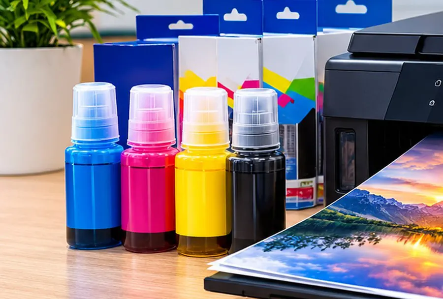 Ink bottles and printer cartridge supplies
